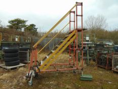 Genex Fiberglass Tower Staircase Access Platform