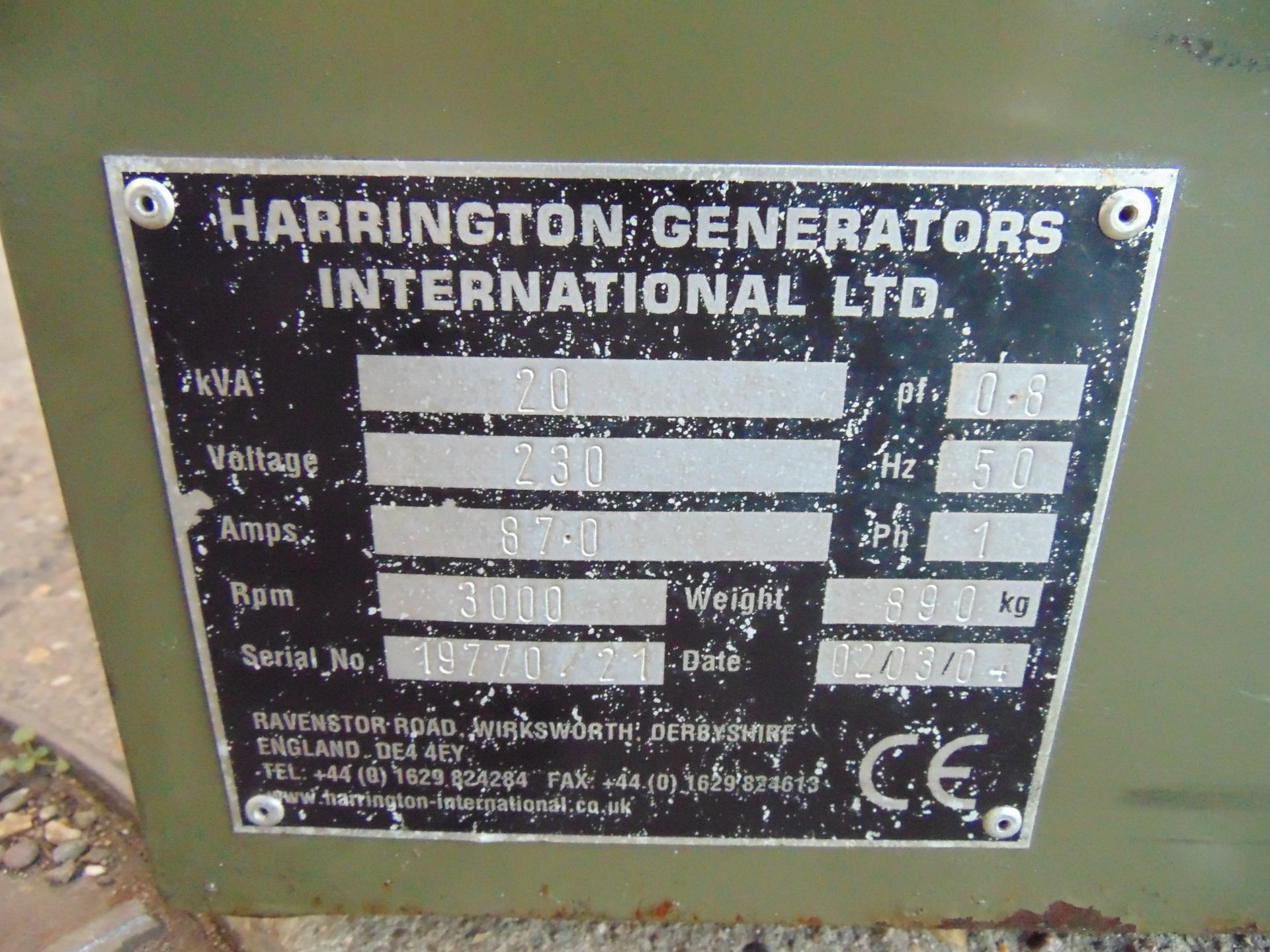 Ex Reserve Harrington 20 KVA Isuzu Diesel Generator ONLY 340 HOURS! - Image 17 of 17