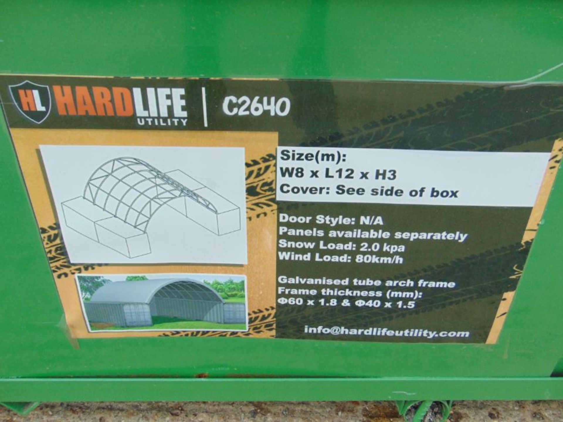 ontainer Shelter 8m W x 12m L x 3m H P/No C2640 - Image 4 of 5