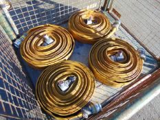 4 x Angus Layflat Fire Hoses with Couplings