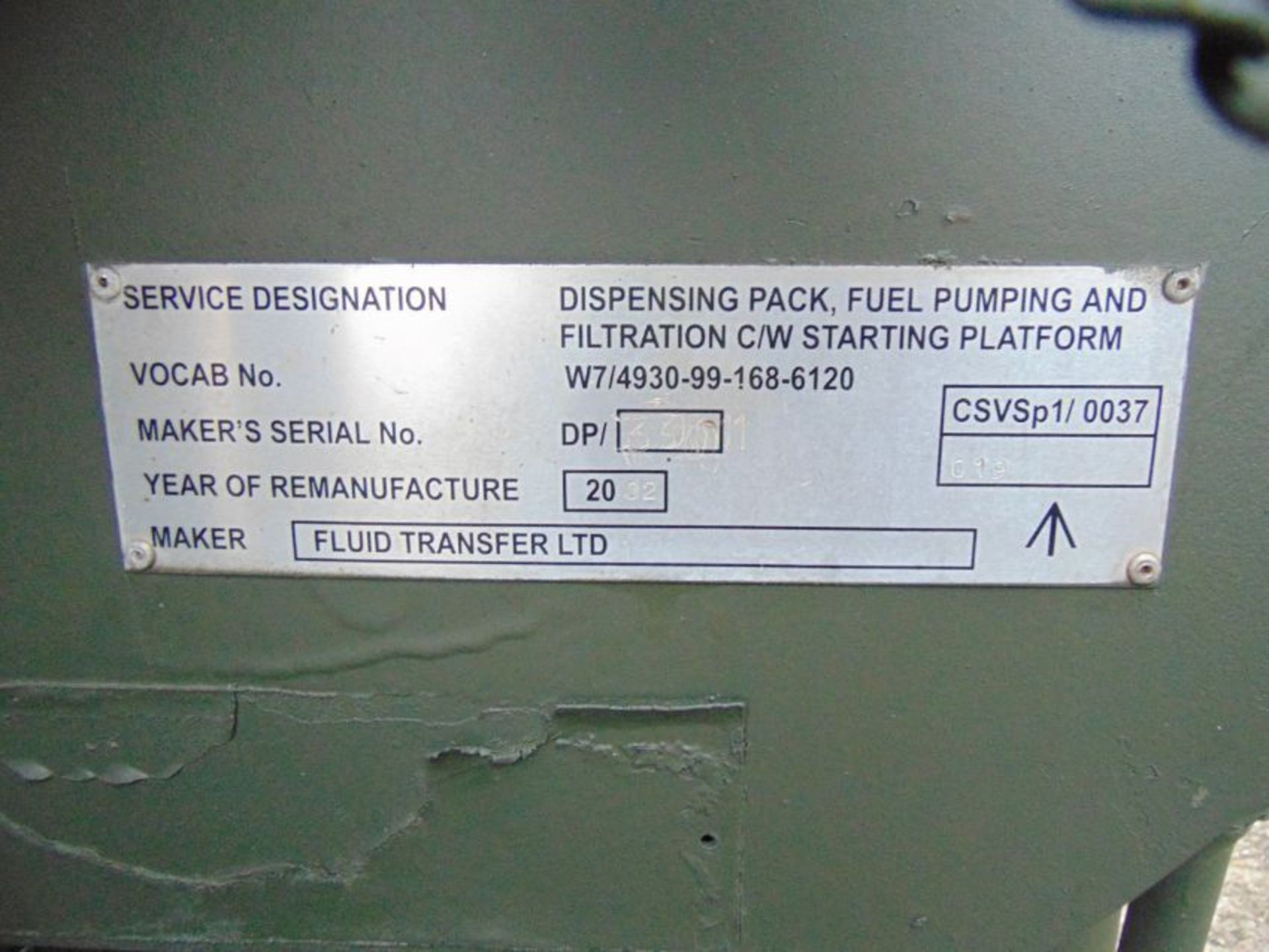 Lister/Petter Demountable Pack Fuel Dispensing Unit - Image 17 of 17