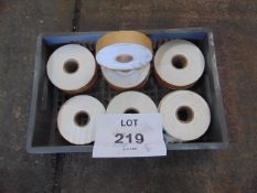 12x Unissued Rolls of White PVC Mine Tape as shown