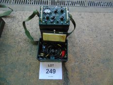 Ex Reserve Clansman Radio Condition Test Kit c/w Leads Etc