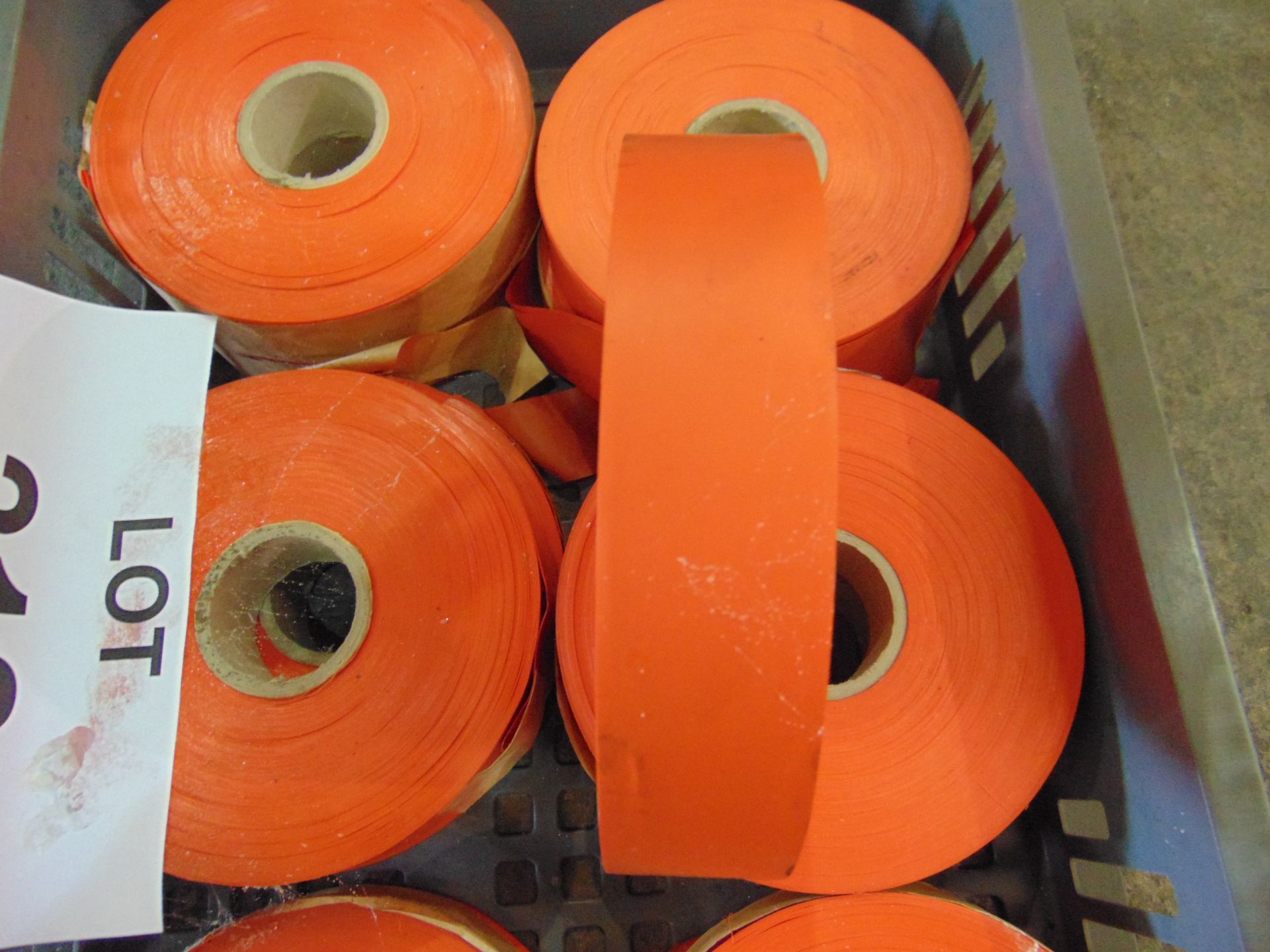 12x Unissued Rolls of Orange PVC Mine Tape as shown - Image 3 of 3