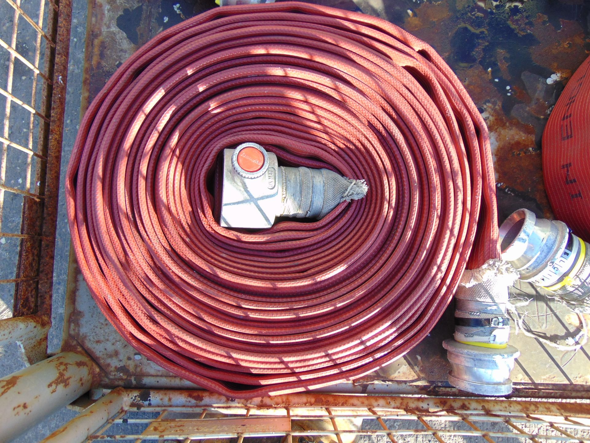 4 x Angus Layflat Fire Hoses with Couplings - Image 2 of 3