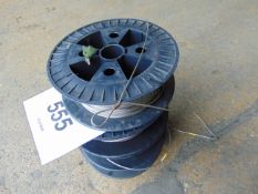 4x Rolls of Stainless Wire Winch Cable Unissued
