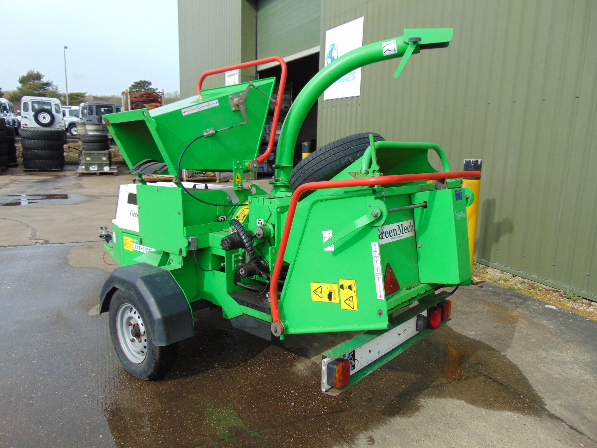 GreenMech ECM150 MT35 Yanmar Diesel Trailed Woodchipper ONLY 581 hrs From Council - Image 8 of 22