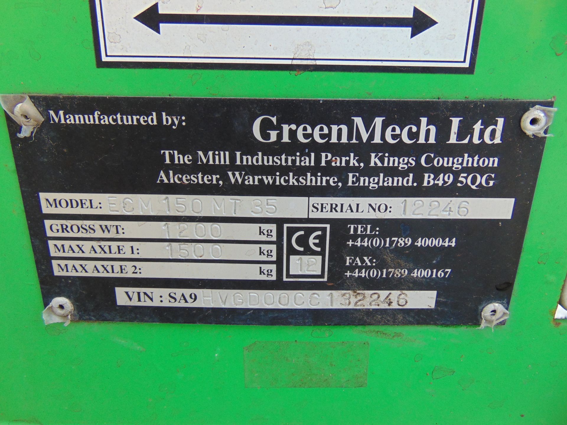 GreenMech ECM150 MT35 Yanmar Diesel Trailed Woodchipper ONLY 581 hrs From Council - Image 22 of 22