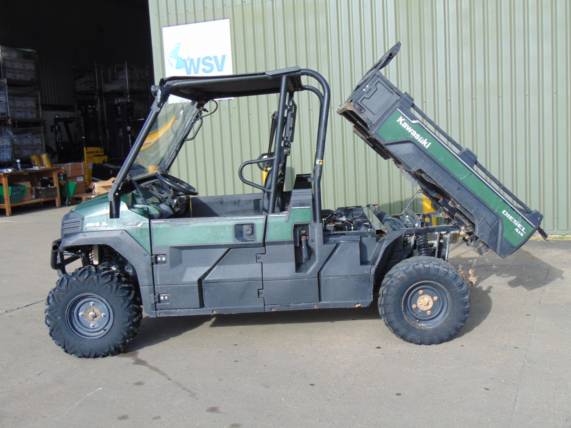 2018 Kawasaki Mule Pro Dx 4WD Diesel Utility Vehicle UTV ONLY 1,742 HOURS! Half Door Cab - Image 12 of 26