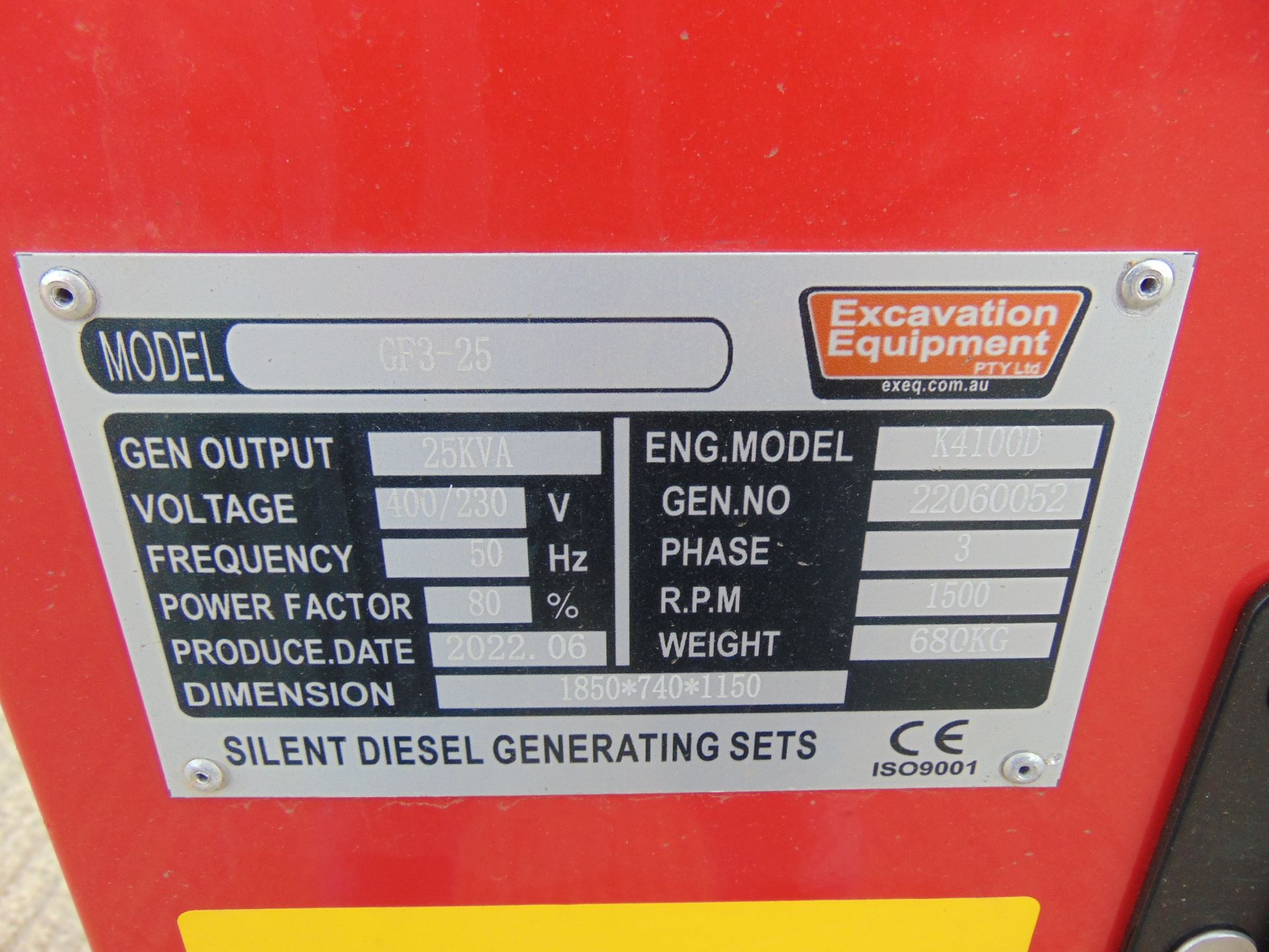 2022 UNISSUED 25 KVA 3 Phase Silent Diesel Generator Set - Image 15 of 15