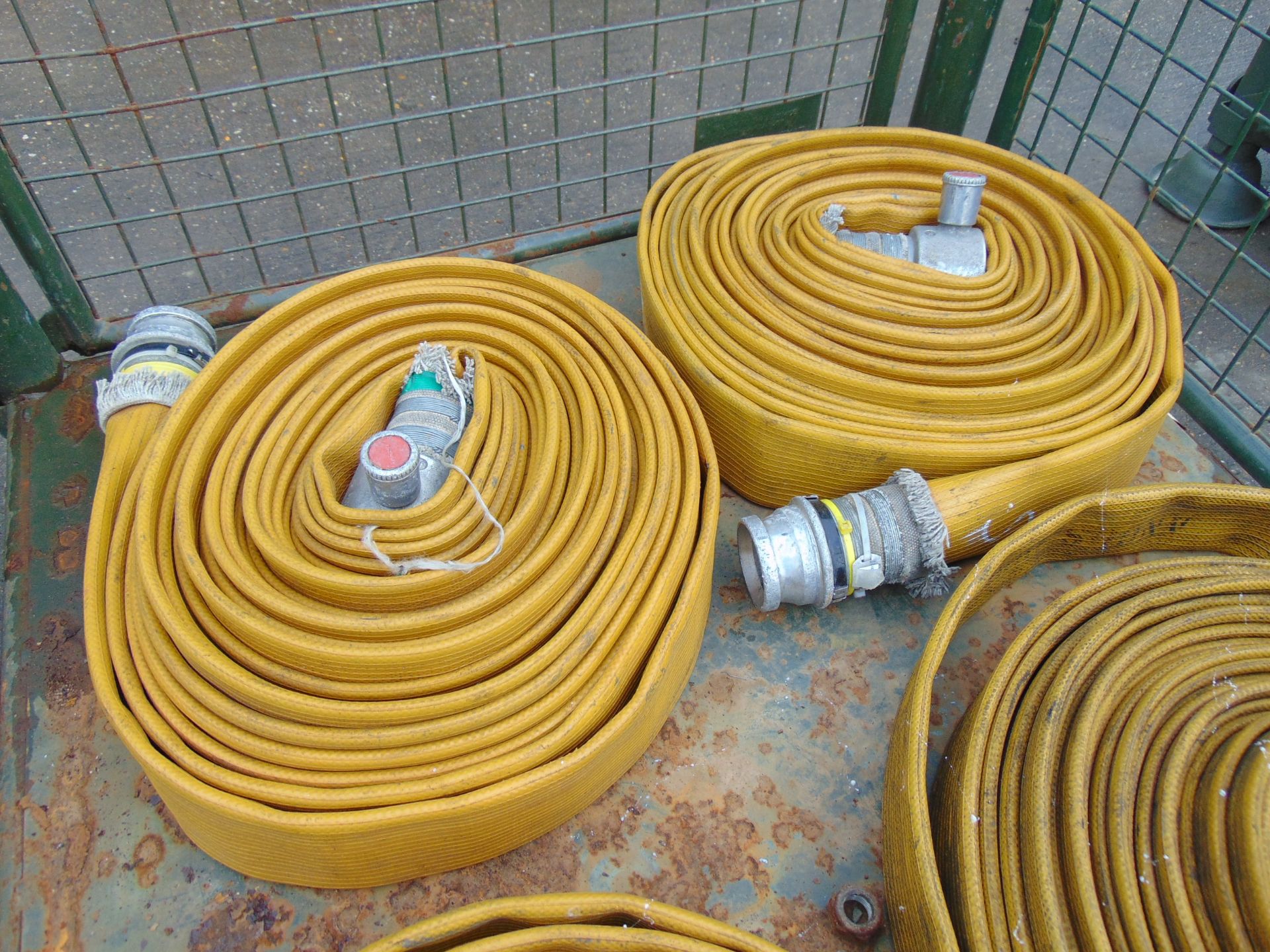 4 x Angus Layflat Fire Hoses with Couplings - Image 2 of 3