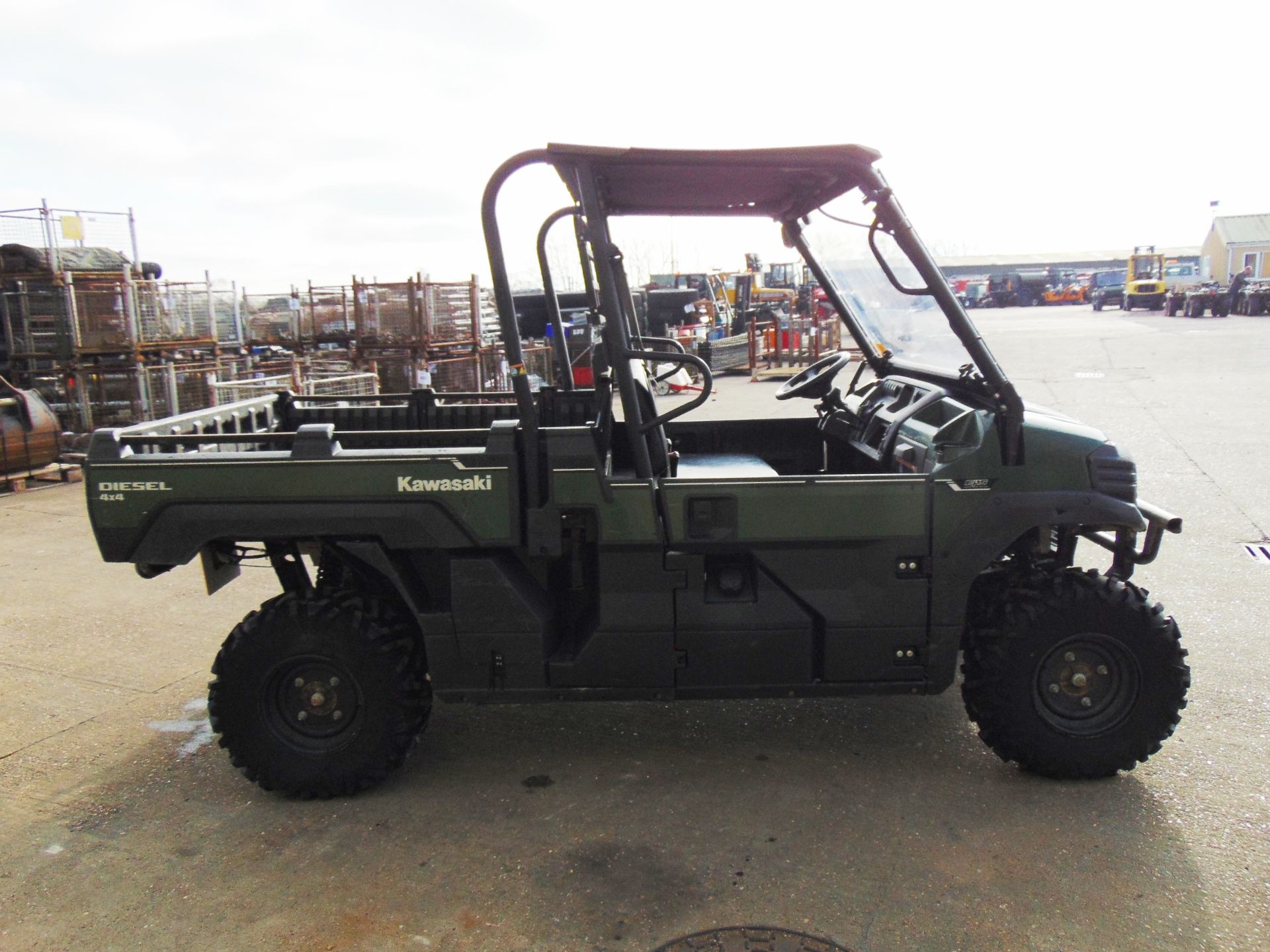 2018 Kawasaki Mule Pro Dx 4WD Diesel Utility Vehicle UTV ONLY 1,742 HOURS! Half Door Cab - Image 5 of 26