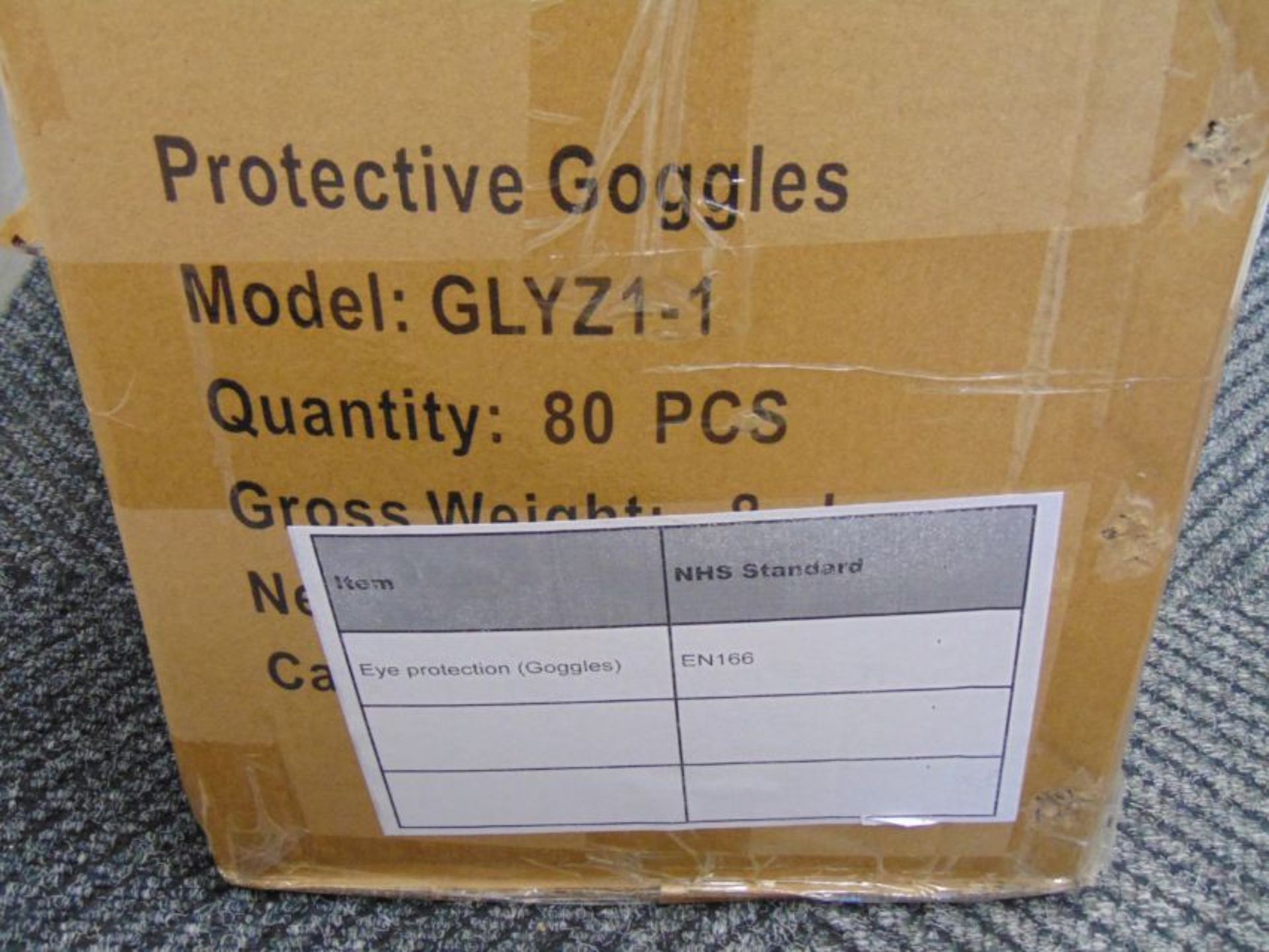 160 x NEW UNISSUED Safety goggles GLYZ1-1 - Image 14 of 15