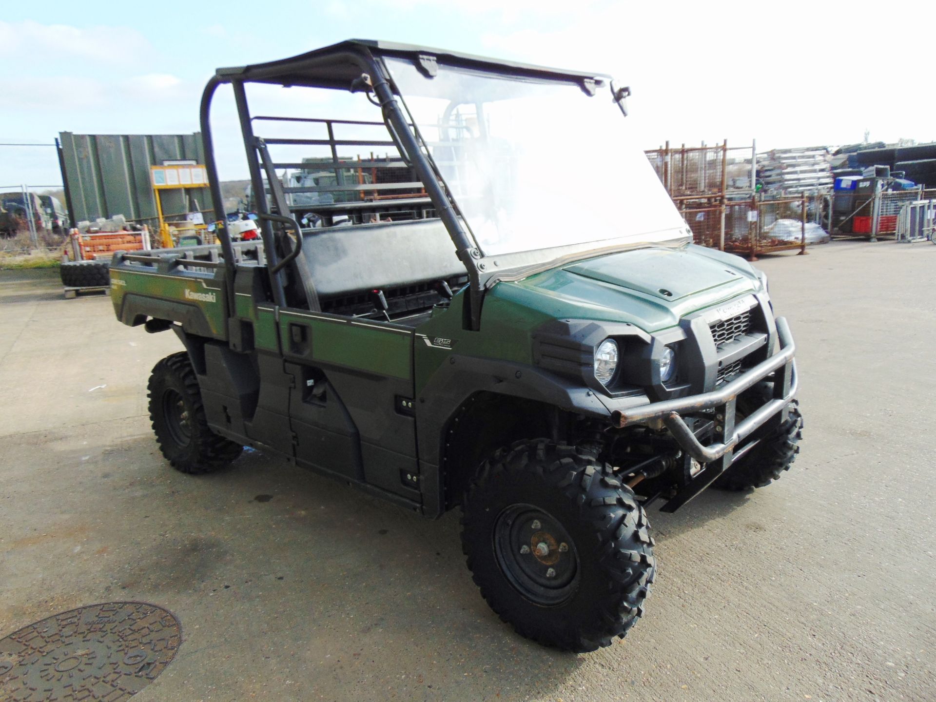 2018 Kawasaki Mule Pro Dx 4WD Diesel Utility Vehicle UTV ONLY 1,742 HOURS! Half Door Cab - Image 4 of 26