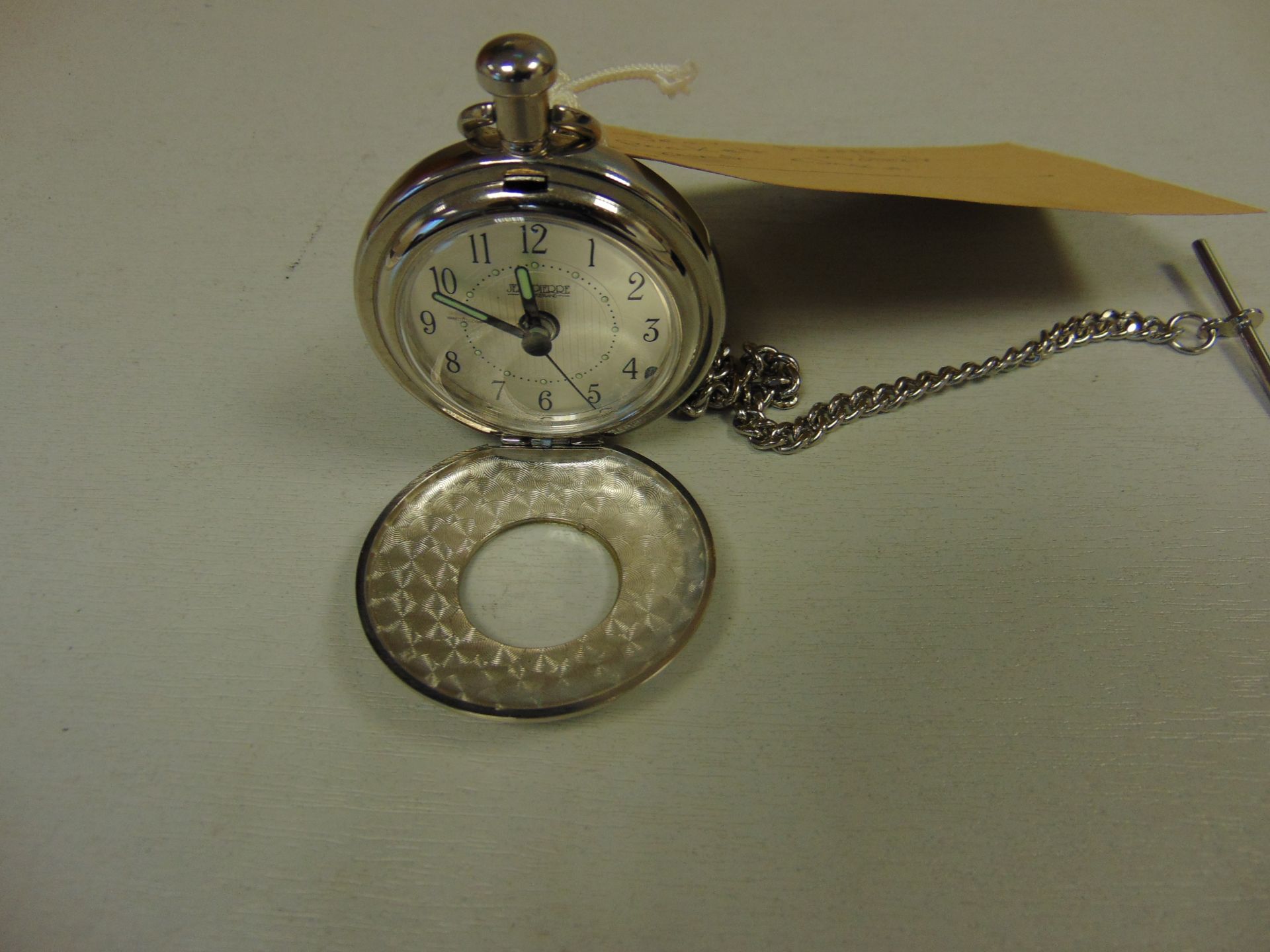Jean Pierre Pocket Watch and Chain - Image 2 of 4