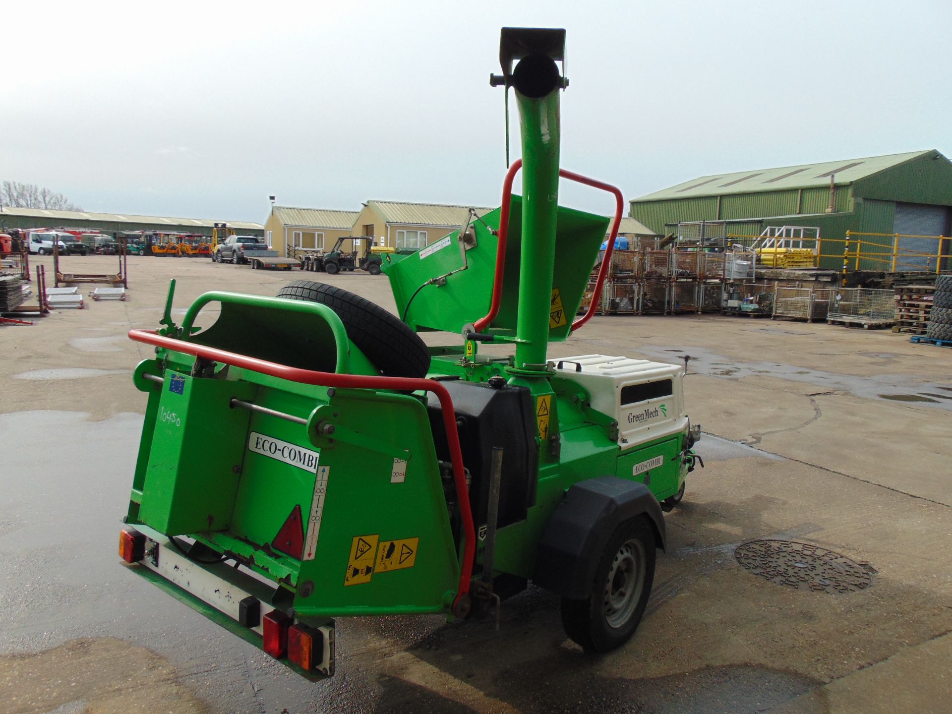 GreenMech ECM150 MT35 Yanmar Diesel Trailed Woodchipper ONLY 581 hrs From Council - Image 6 of 22