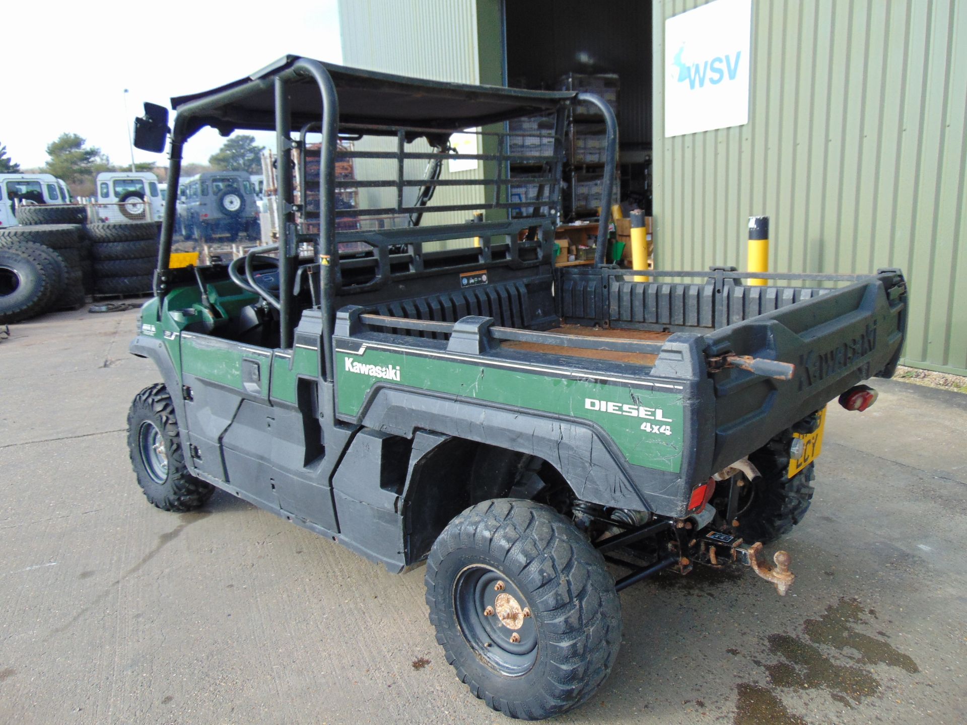 2018 Kawasaki Mule Pro Dx 4WD Diesel Utility Vehicle UTV ONLY 1,742 HOURS! Half Door Cab - Image 10 of 26