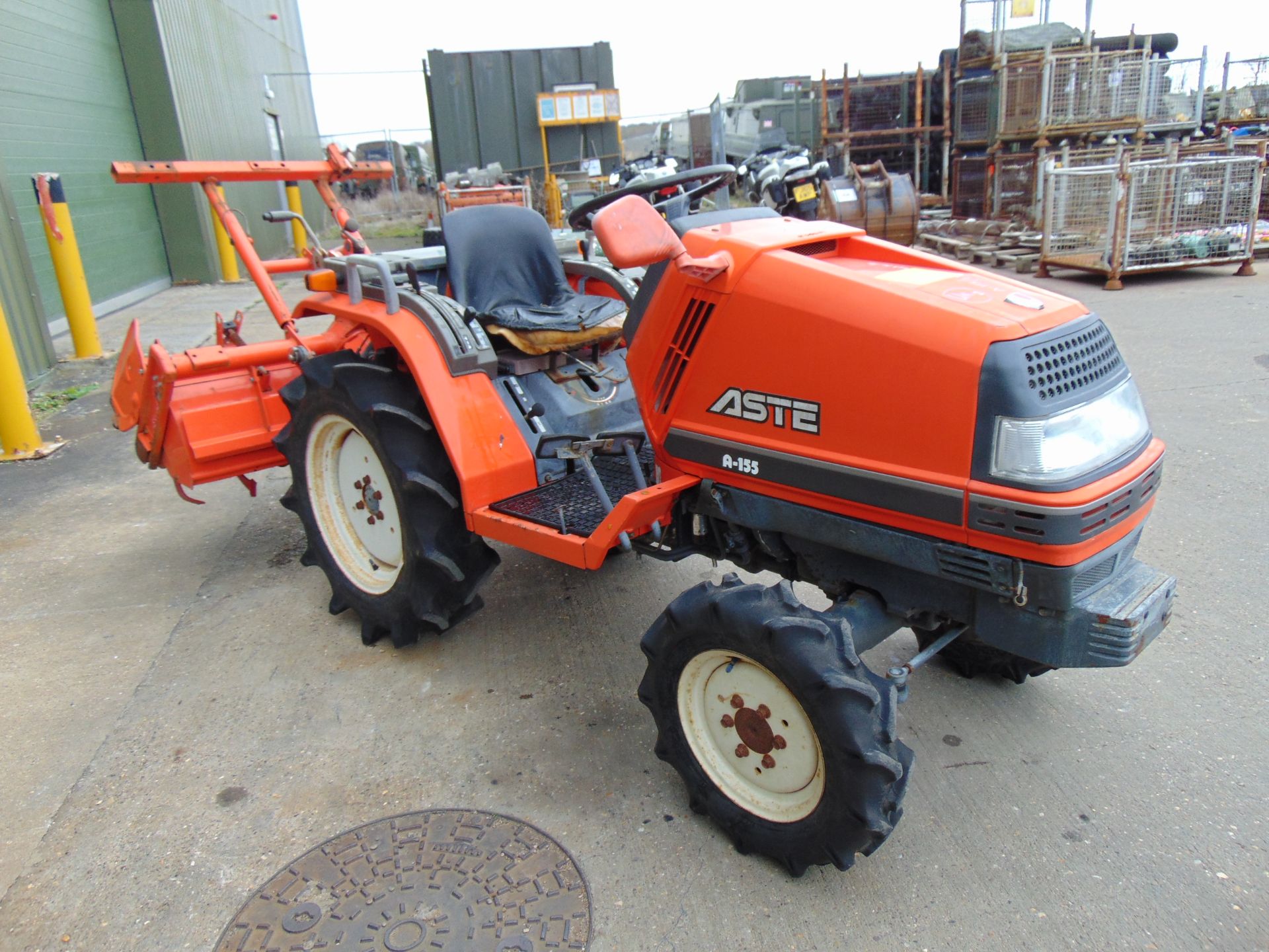 Kubota Aste A-155 4WD Compact Tractor c/w Rotovator ONLY 1,462 HOURS! - Bild 4 aus 19