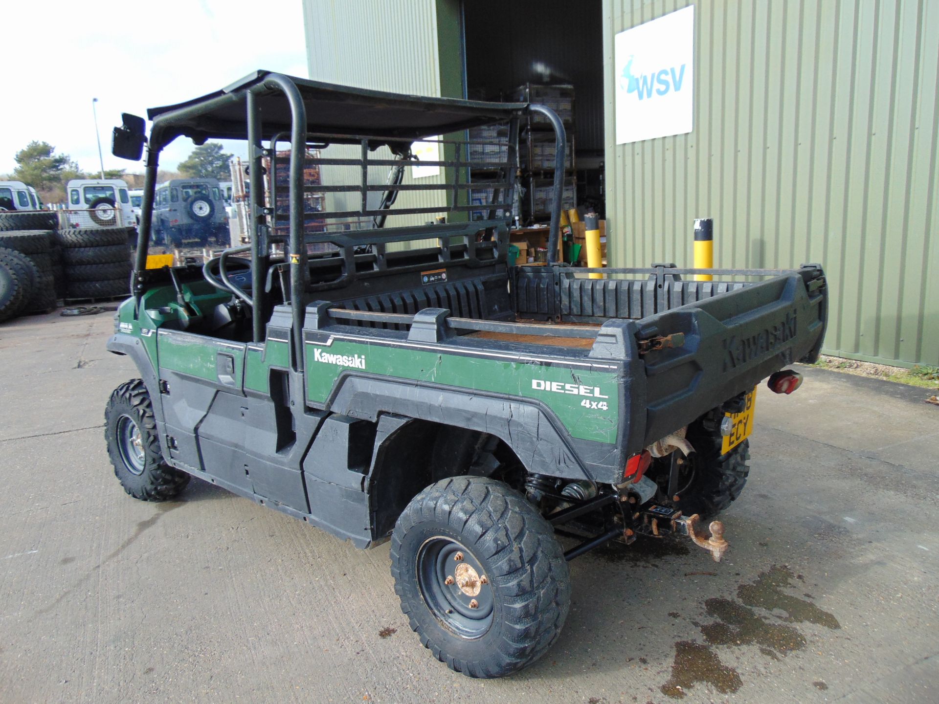 2018 Kawasaki Mule Pro Dx 4WD Diesel Utility Vehicle UTV ONLY 1,742 HOURS! Half Door Cab - Image 7 of 26