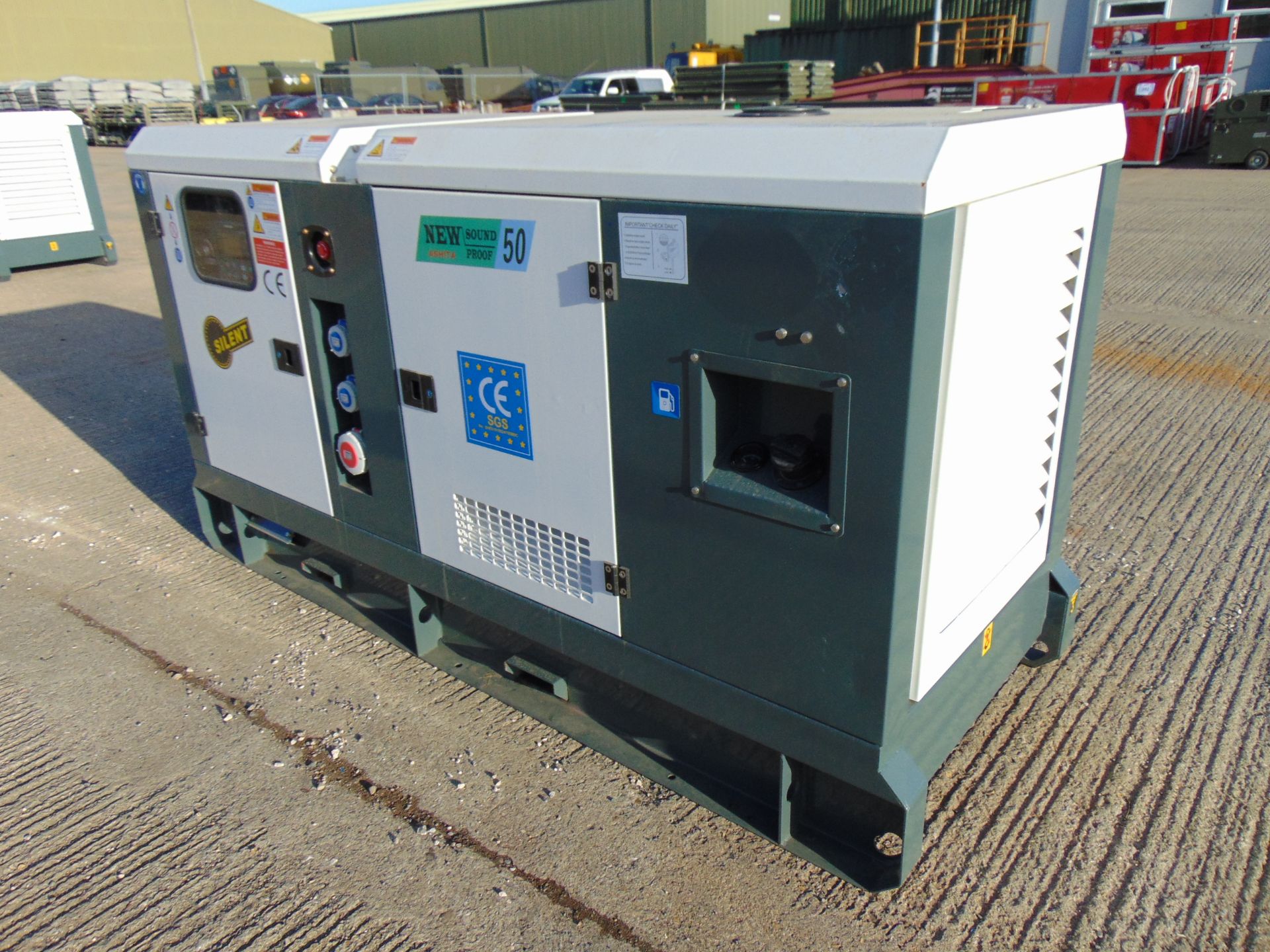 2022 UNISSUED 50 KVA 3 Phase Silent Diesel Generator Set - Bild 3 aus 14