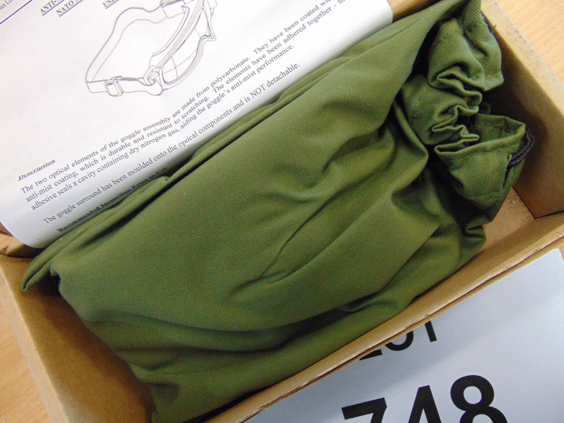 1X PAIR OF SAS ISSUE CAM LOCK PARACHUTISTS ANTI MIST FREE FALL GOGGLES IN ORIGINAL PACKING - Image 5 of 5