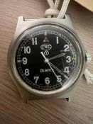 RARE CWC 0552 ROYAL NAVY SERVICE WATCH NATO MARKS DATE 1990 ** GULF WAR**