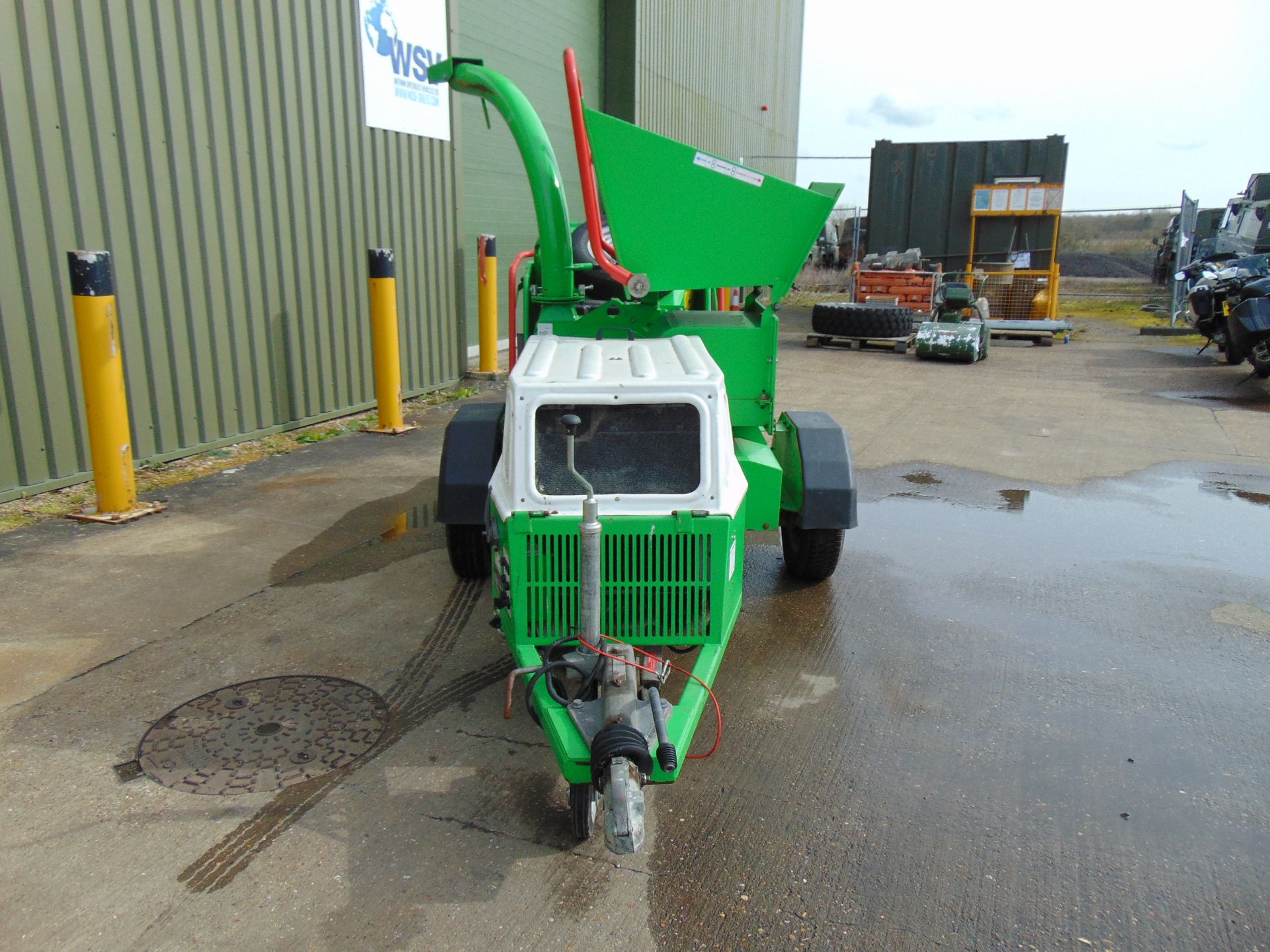 GreenMech ECM150 MT35 Yanmar Diesel Trailed Woodchipper ONLY 581 hrs From Council - Image 3 of 22