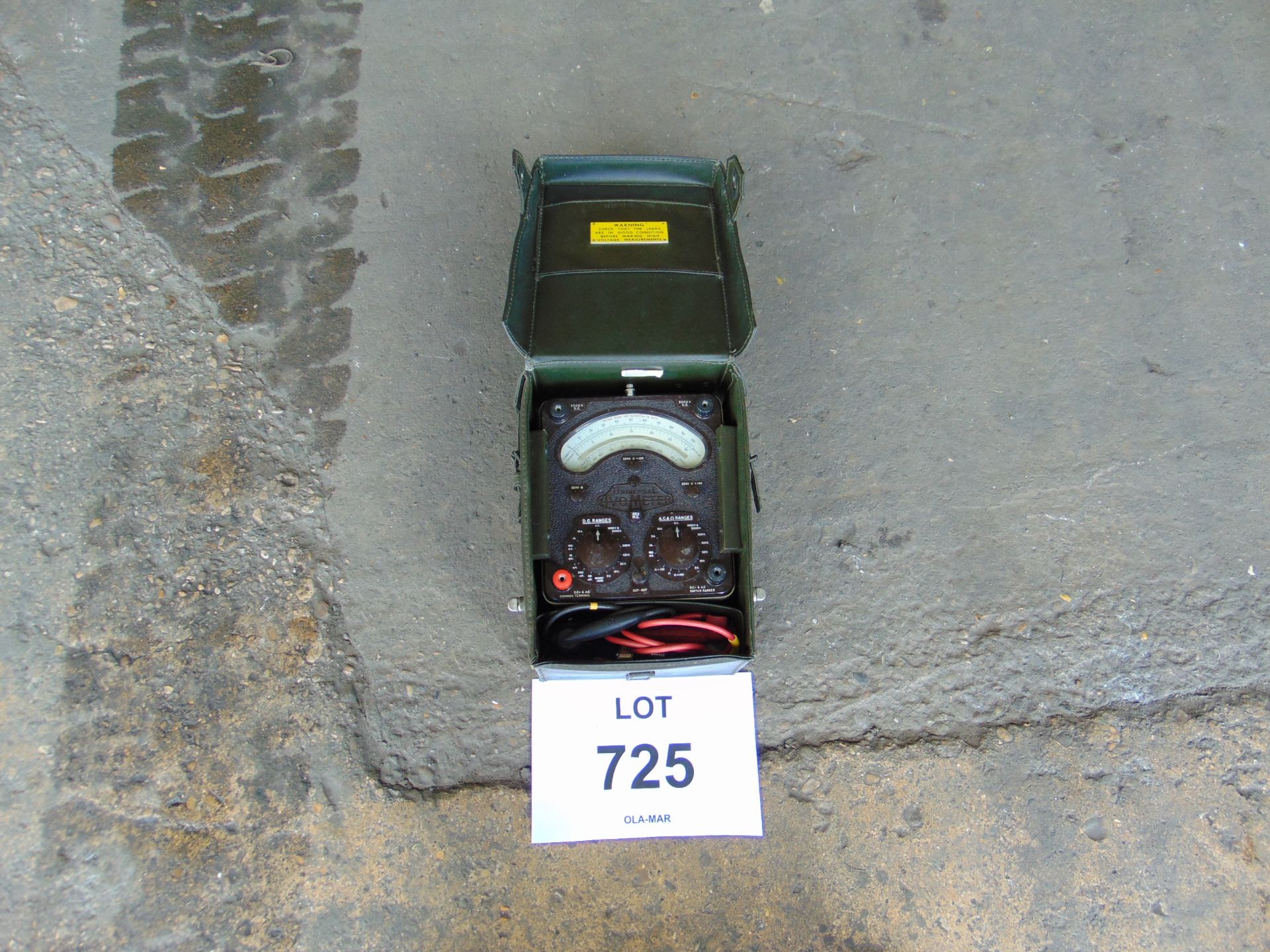 Universal Avometer Test set as shown