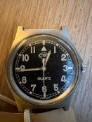 RARE CWC 0552 R. MARINES ISSUE SERVICE WATCH NATO MARKS DATE 1989 NEW BATTERY FITTED