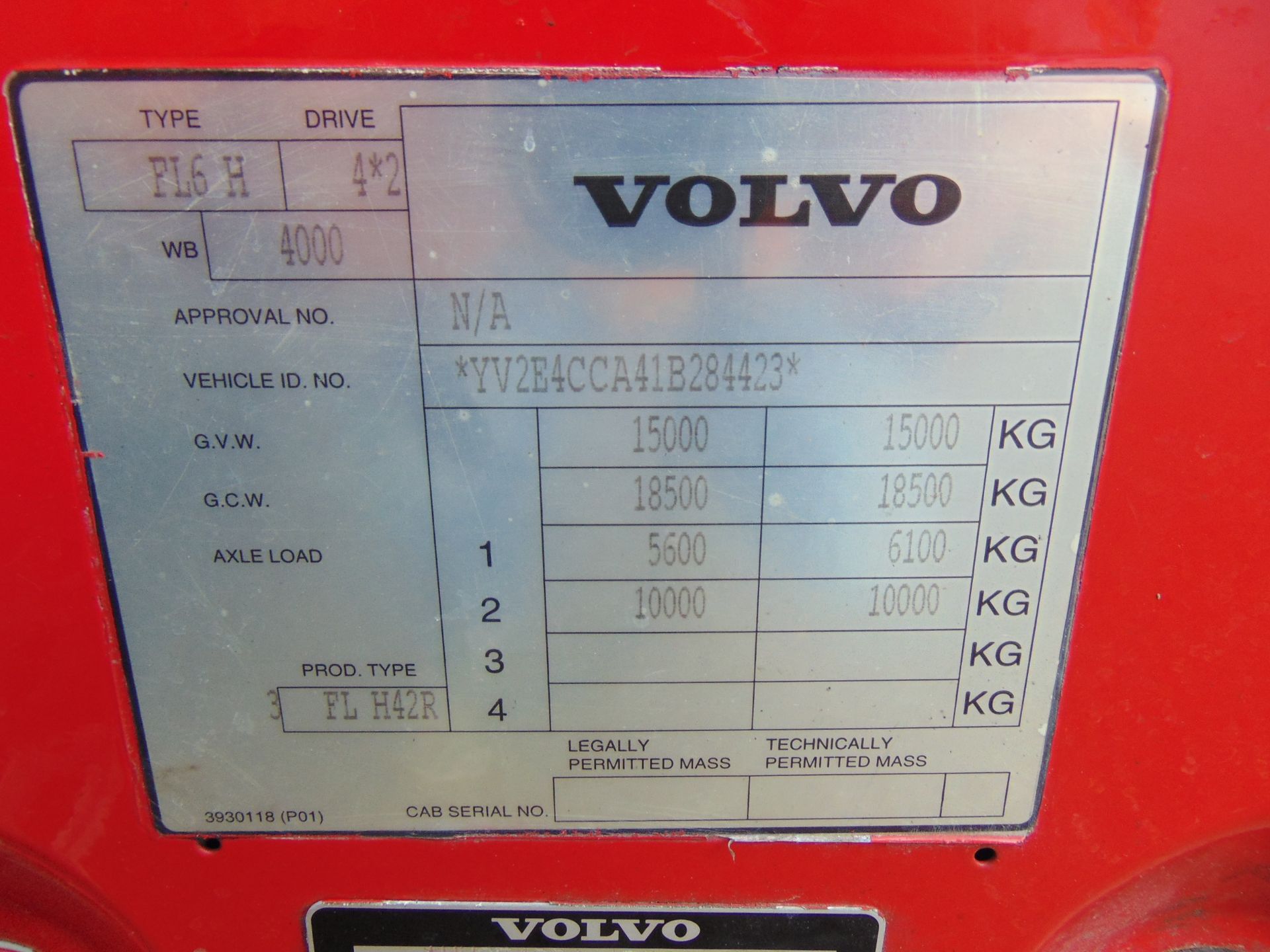 Volvo FL6 4x2 Saxon Fire Engine ONLY 53,130km! - Image 36 of 38