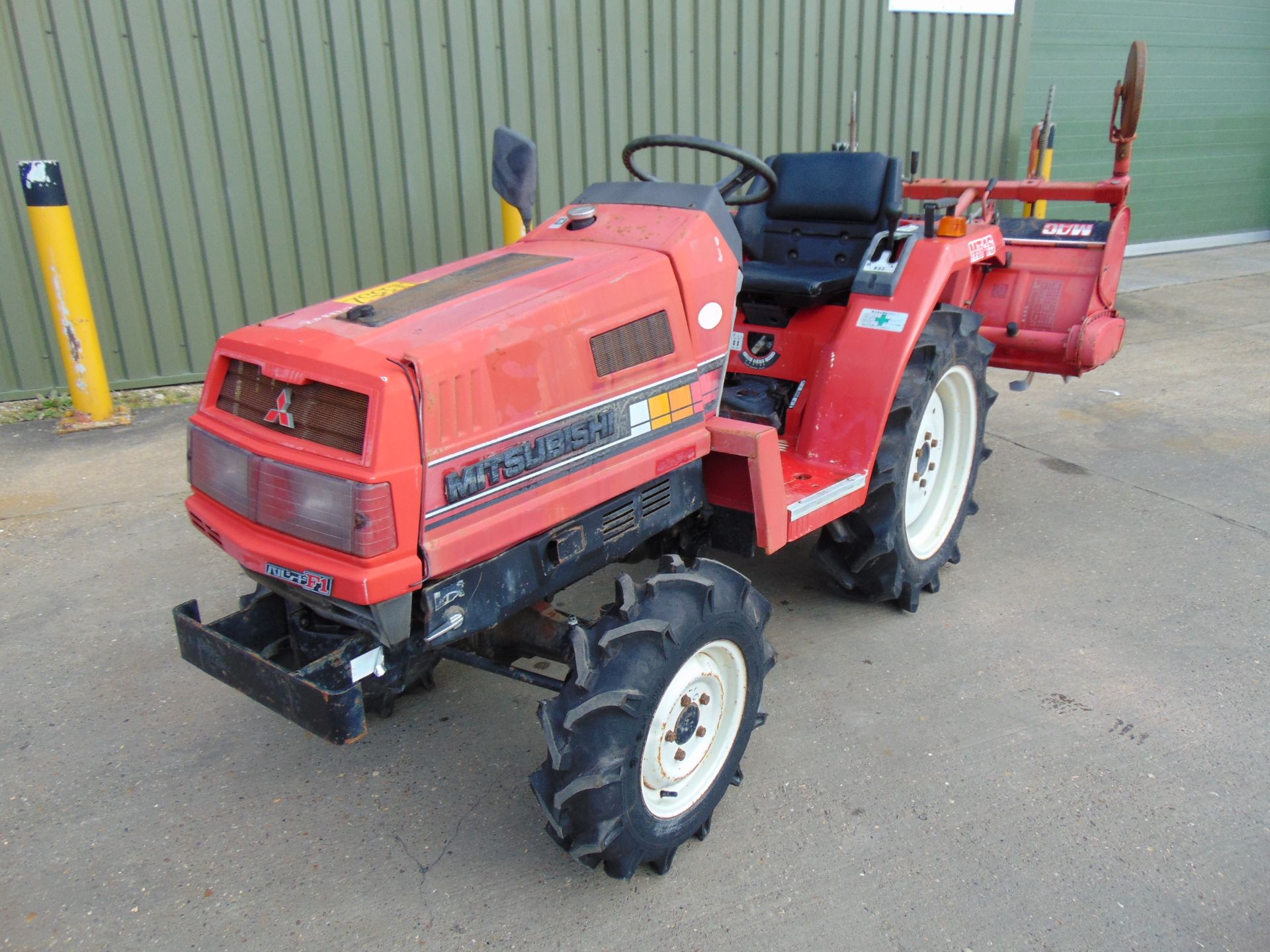 Mitsubishi MT16 4WD Compact Tractor c/w Rotovator ONLY 922 HOURS! - Image 2 of 18