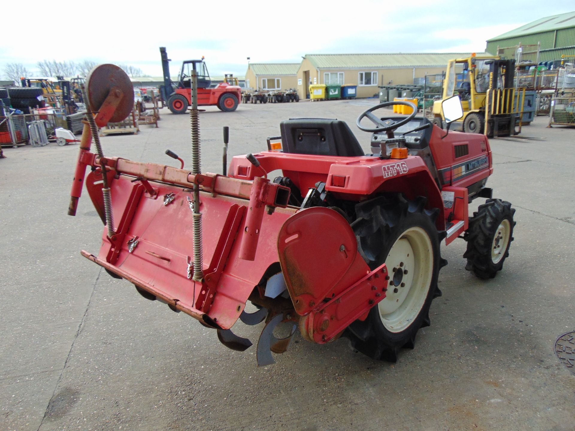 Mitsubishi MT16 4WD Compact Tractor c/w Rotovator ONLY 922 HOURS! - Image 9 of 18