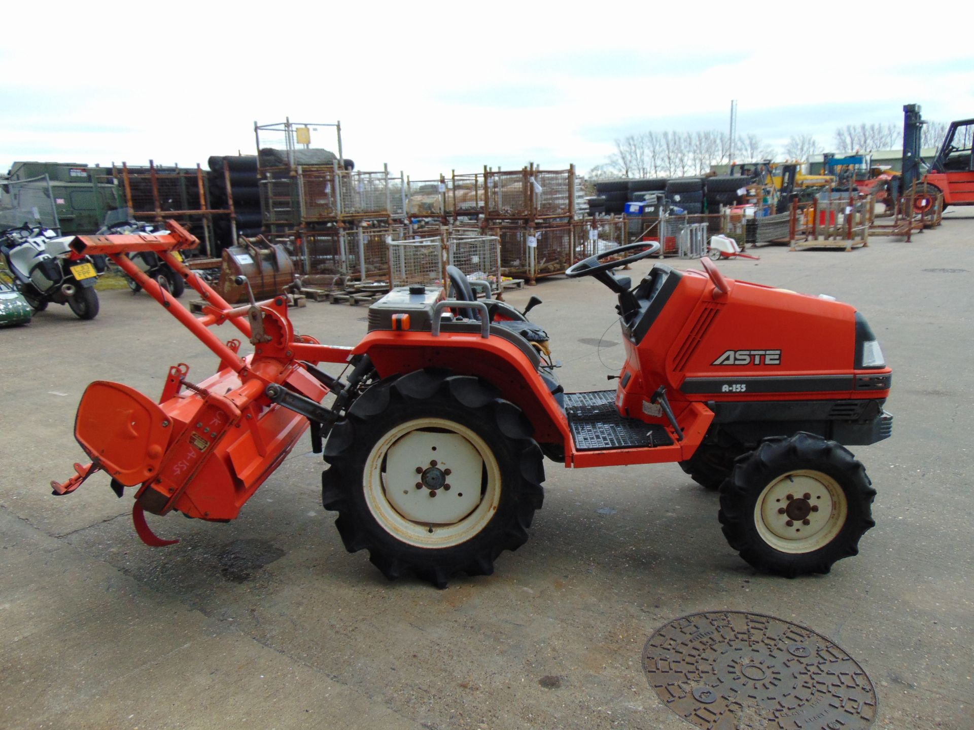 Kubota Aste A-155 4WD Compact Tractor c/w Rotovator ONLY 1,462 HOURS! - Bild 5 aus 19