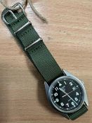 PULSAR BRITISH ARMY W10 SERVICE WATCH WATER RESISTANT NATO MARKS DATE 2004