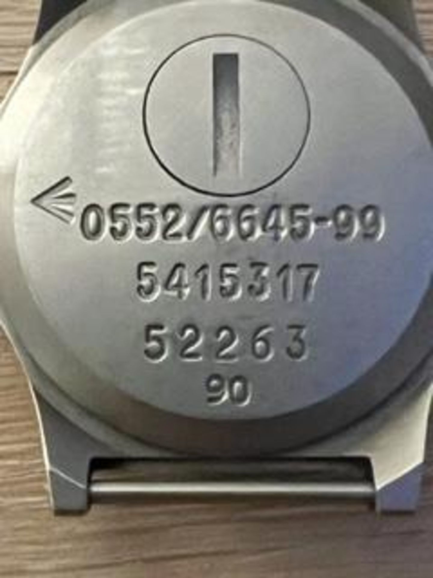 RARE CWC 0552 ROYAL MARINES ISSUE SERVICE WATCH NATO NUMBERS DATES 1990 *** GULF WAR** - Image 3 of 5