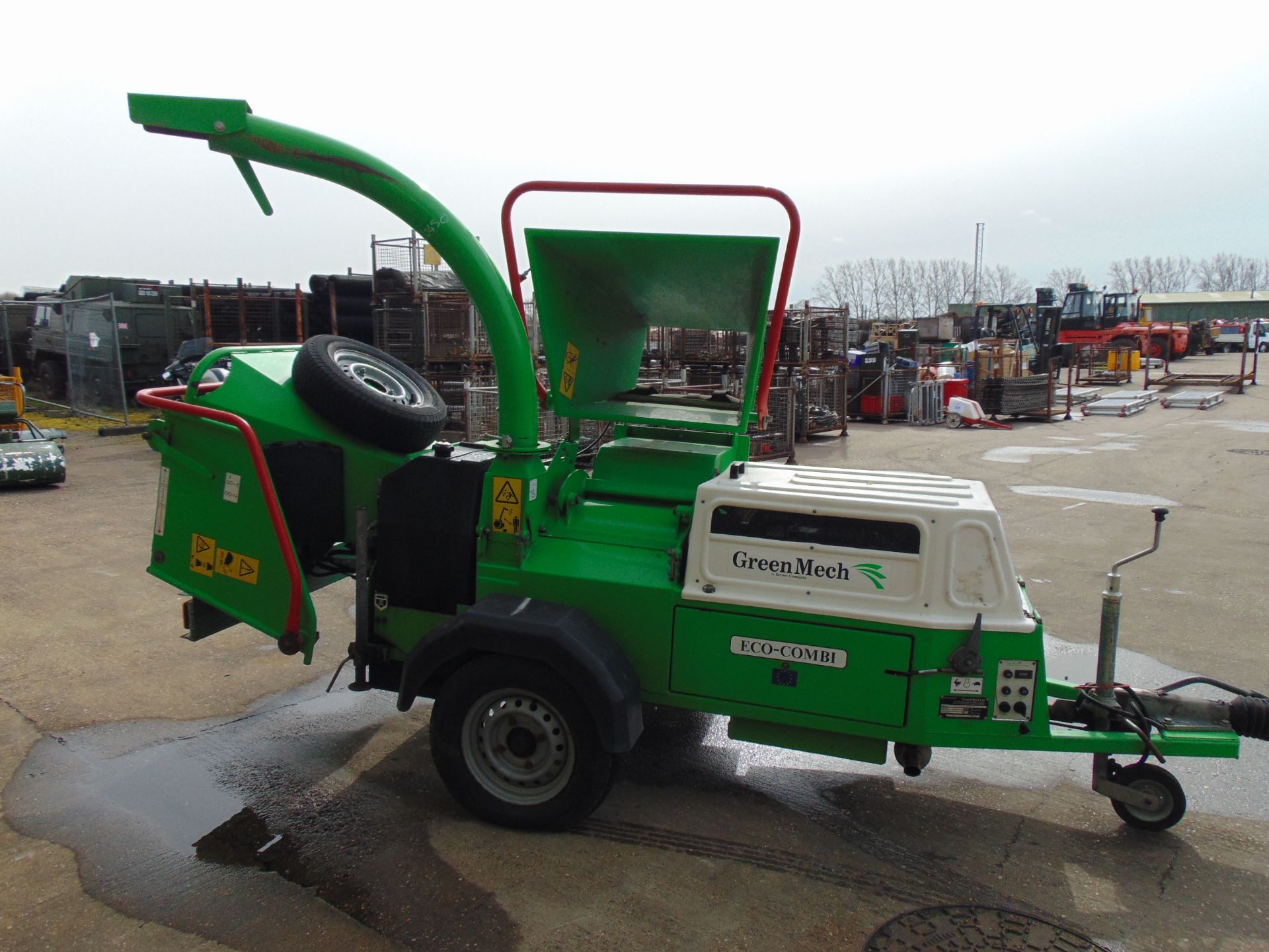 GreenMech ECM150 MT35 Yanmar Diesel Trailed Woodchipper ONLY 581 hrs From Council - Image 5 of 22