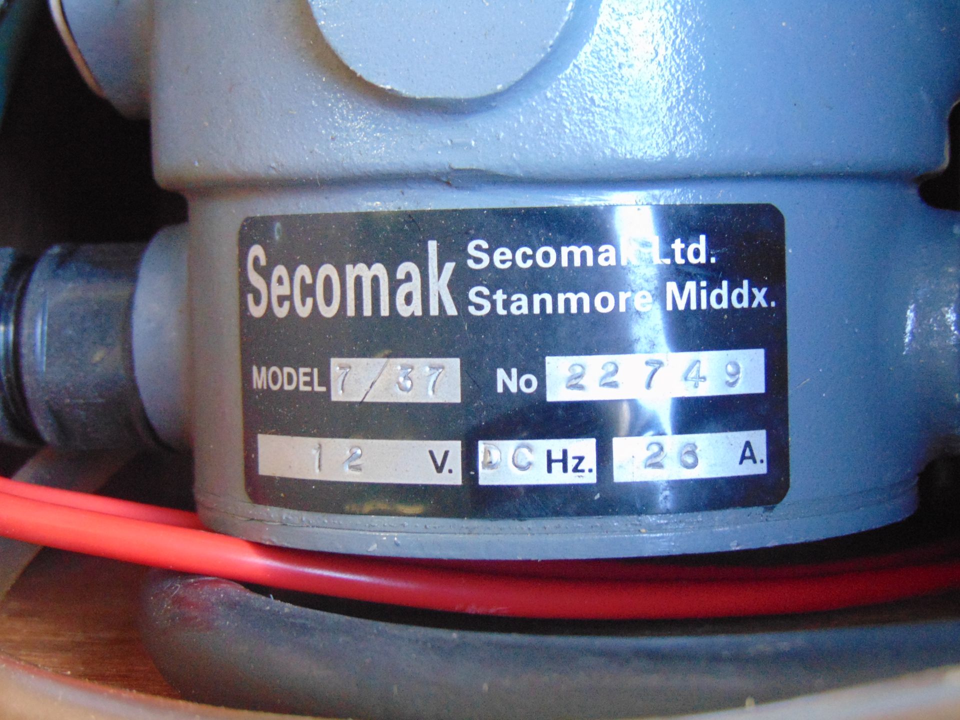 NEW UNISSUED SECOMAT 12 VOLT BLOWER UNIT - Image 4 of 6