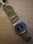 RARE CWC 0552 ROYAL MARINES ISSUE SERVICE WATCH NATO NUMBERS DATES 1990 *** GULF WAR**