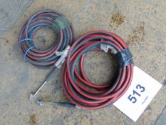2X NEW UNISSUED AIR LINE/ TYRE INFLATORS
