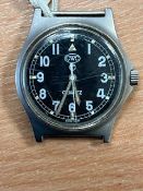 CWC W10 BRITISH ARMY SERVICE WATCH NATO NUMBERS DATE 1991