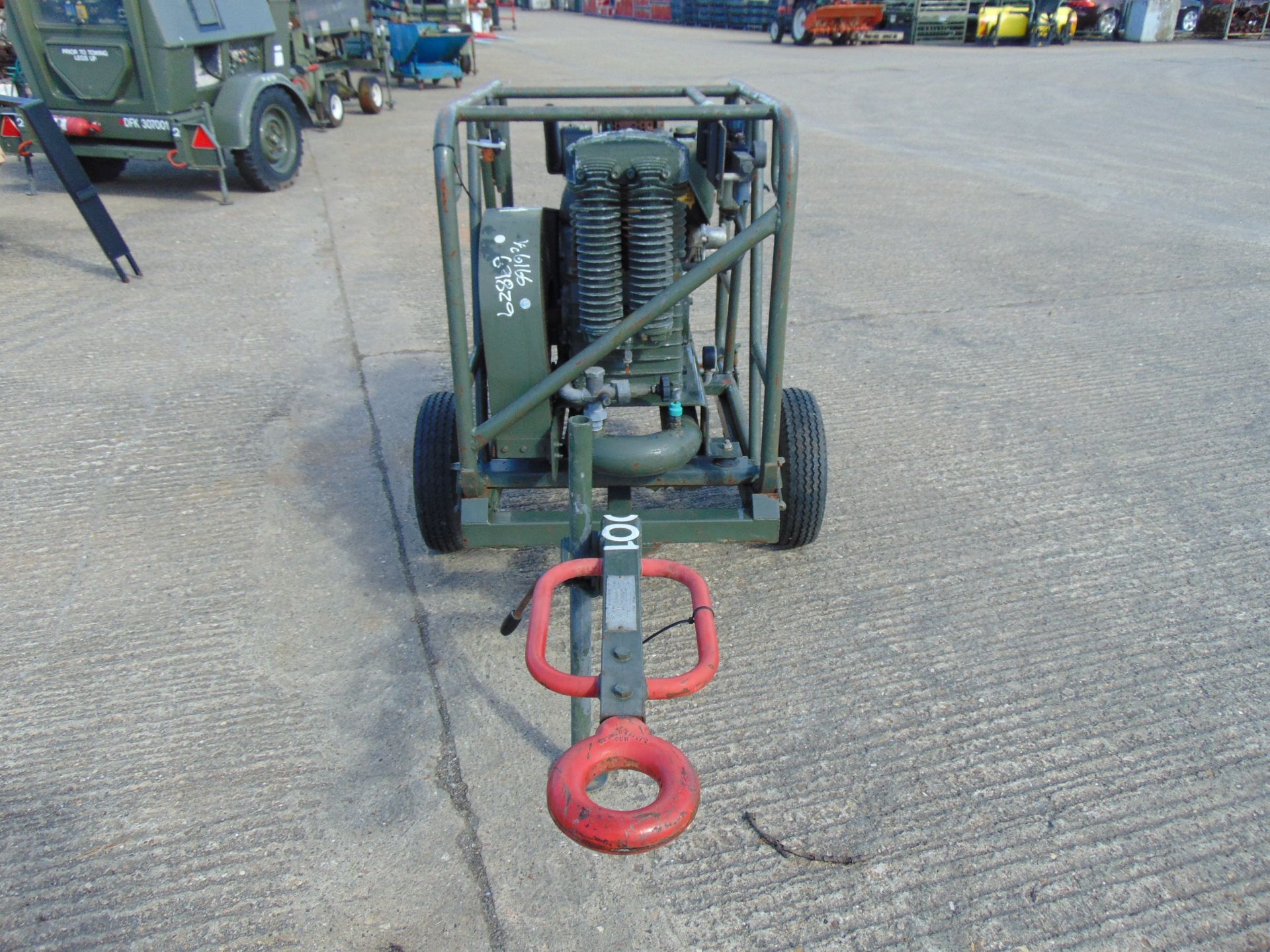 Lister Petter Lightweight Compressor mounted on single axle trailer - Image 3 of 15