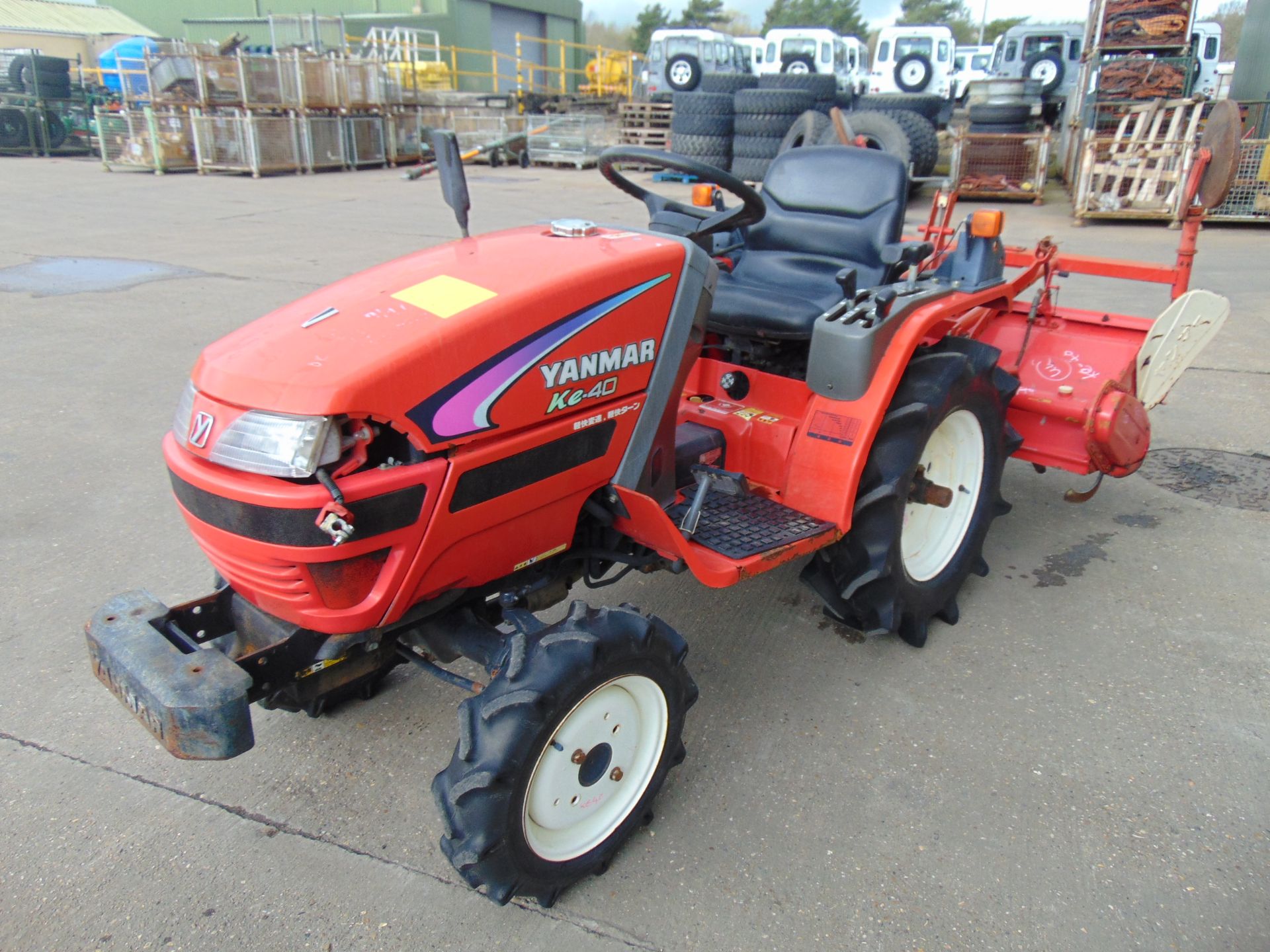 Yanmar KE40 4WD Compact Tractor c/w Rotovator ONLY 1090 HOURS! - Image 5 of 24