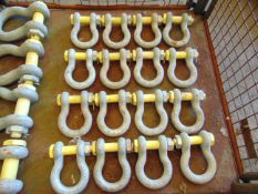 20x Unissued 25 ton and 12 ton D Shackles