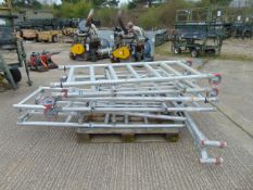 3 x Aluminum Fold Out Scaffold