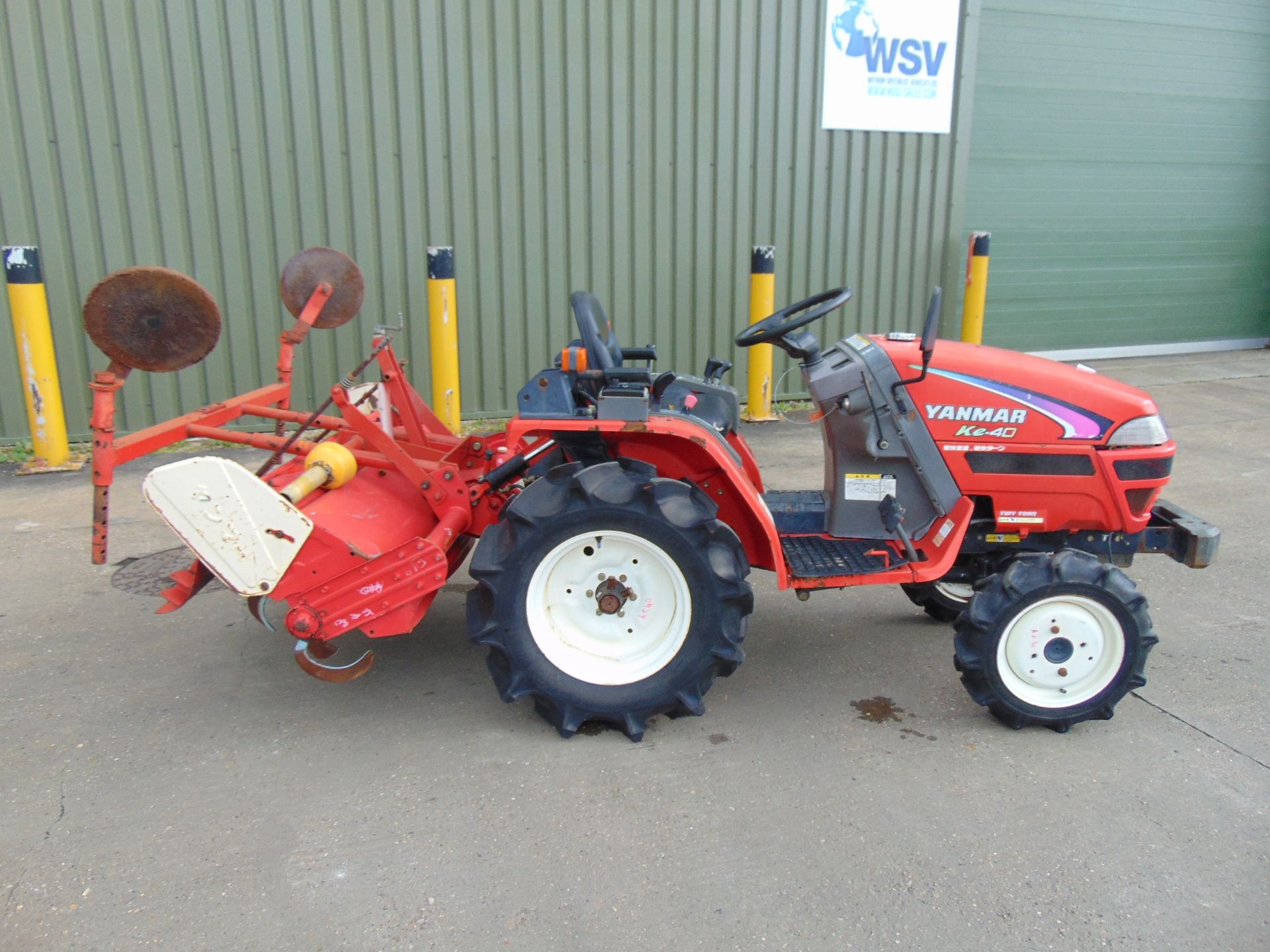 You Are Bidding On A Yanmar Ke40 4wd Compact Tractor Cw Rotovator Only