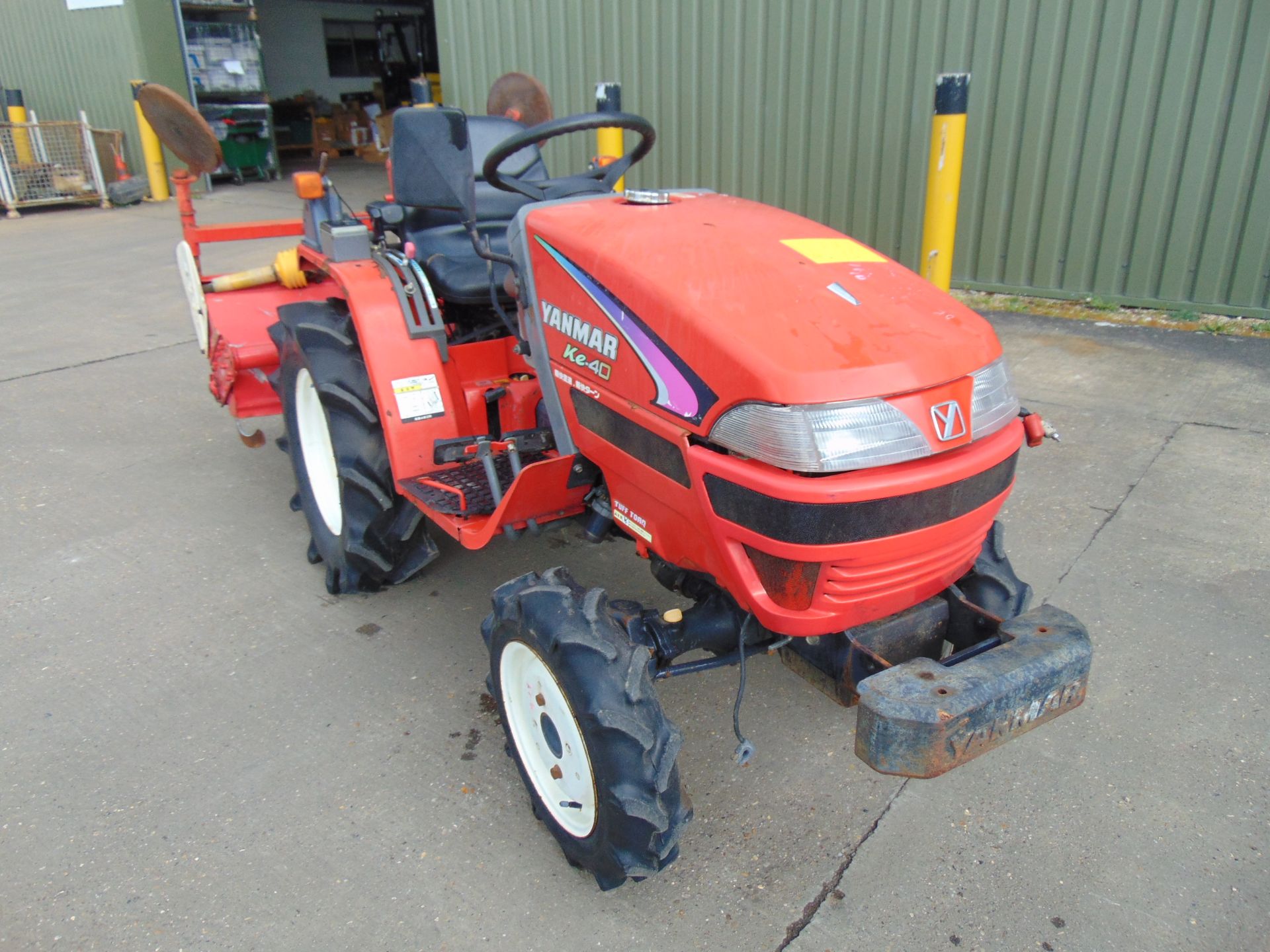 Yanmar KE40 4WD Compact Tractor c/w Rotovator ONLY 1090 HOURS! - Image 3 of 24