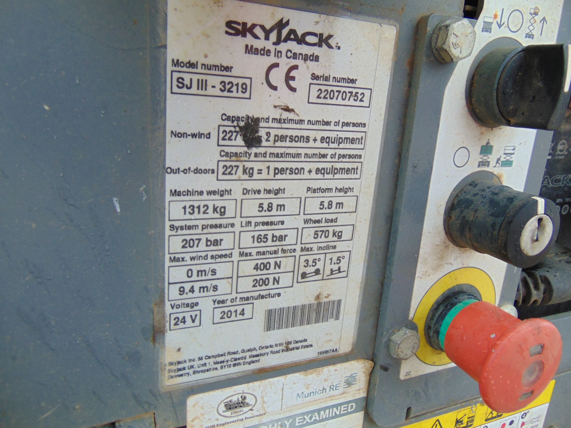 SKYJACK SJIII 3219 Electric Scissor Lift Access Platform ONLY 95 Hours! - Image 10 of 13