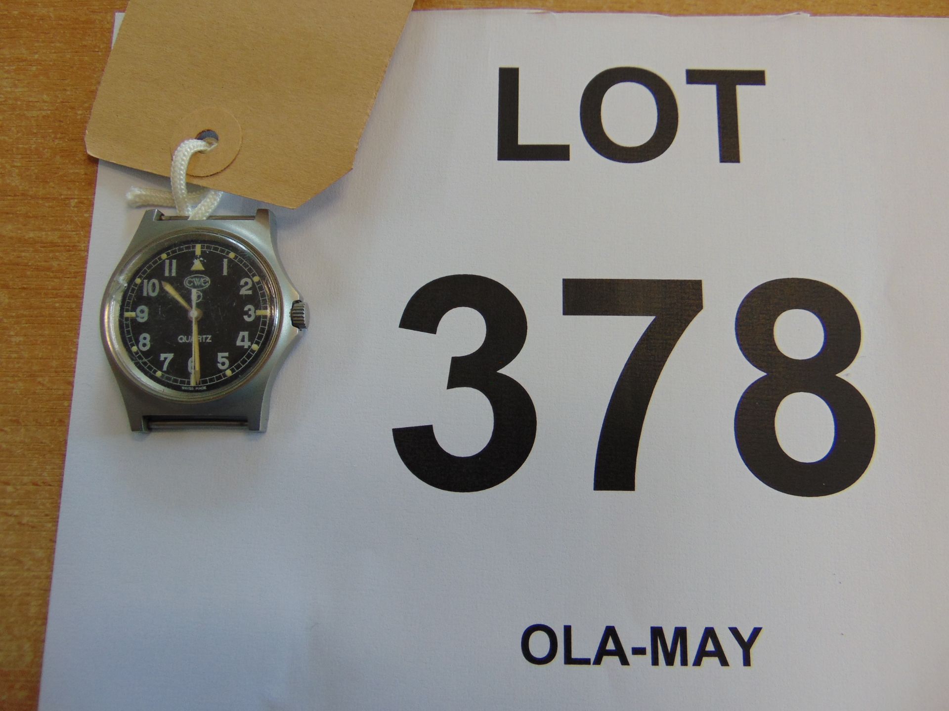 Rare CWC 0552 Royal Marines Issue Service Watch Nato Markings, Date 1990, Gulf War 1. Small Chip - Image 4 of 4