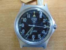 CWC W10 British Army Service Watch, Nato Markings, Date 1997, Small Chip in Glass