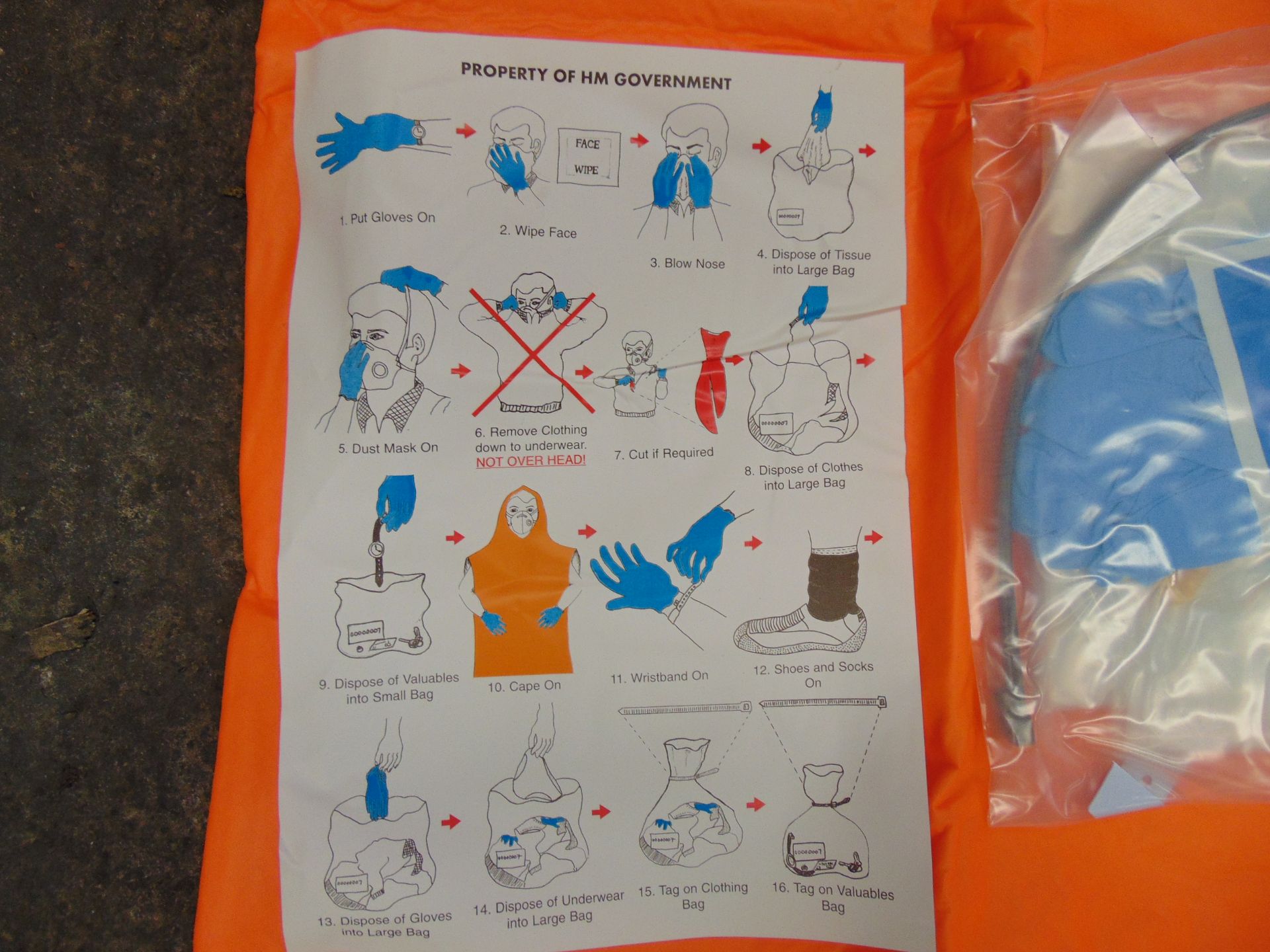 90 x Unissued Junior Pre Decontamination Modesty Packs - Image 2 of 5